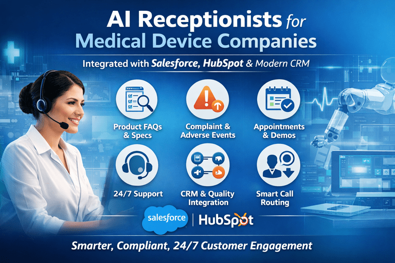 Transforming Medical Device Customer Engagement with AI Receptionists