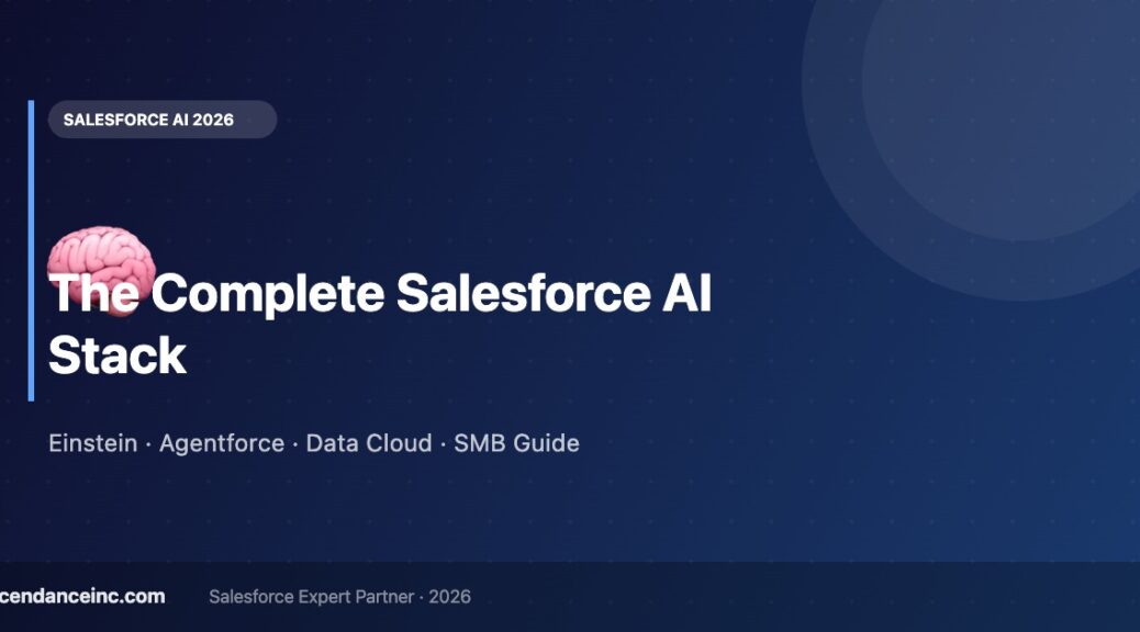 The Complete Salesforce AI Stack | Cendance