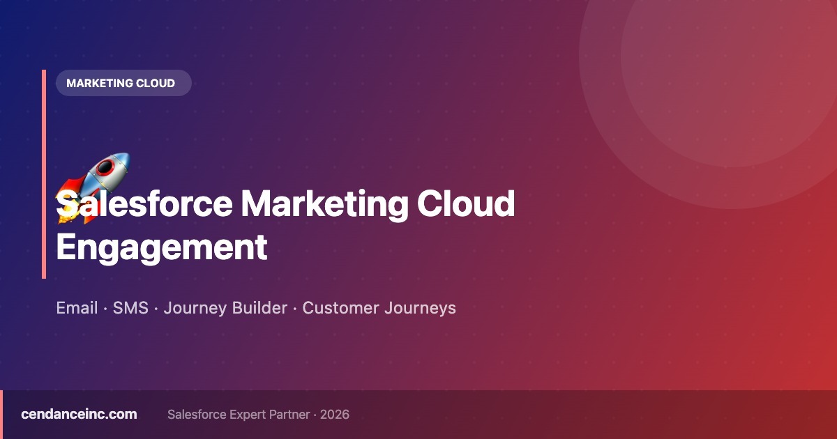 Salesforce Marketing Cloud Engagement Guide 2026