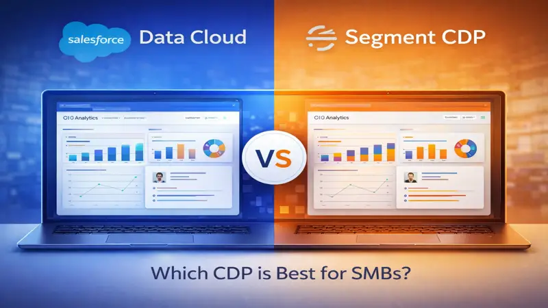 Salesforce Data Cloud vs Segment CDP comparison for SMBs highlighting features and use cases